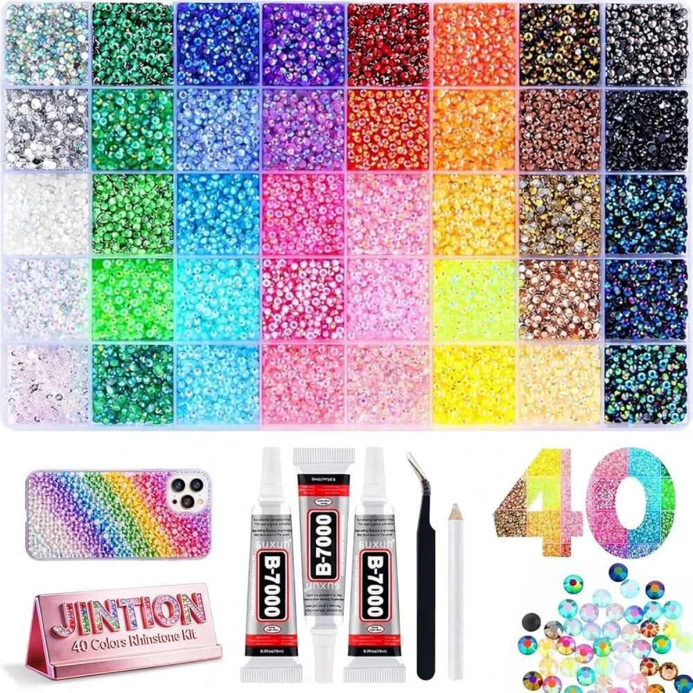 Resin Jelly Rhinestones Bedazzling Kit