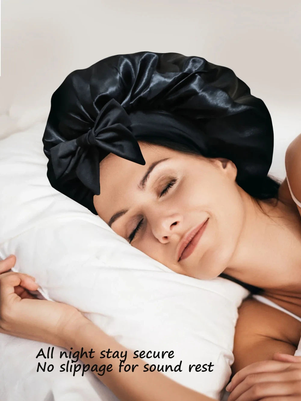 Silk Sleeping Bonnet with Tie Band